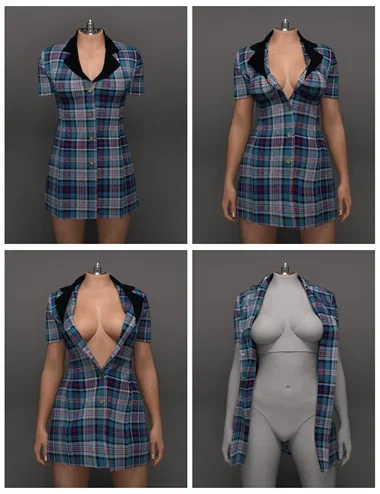 dForce EG Cute Dress and Poses for Genesis 9 Bundle