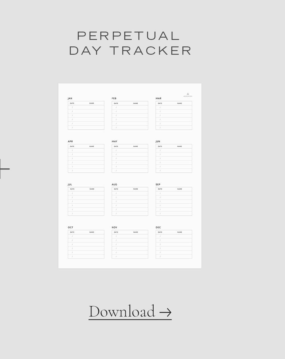 Perpetual Daily Tracker