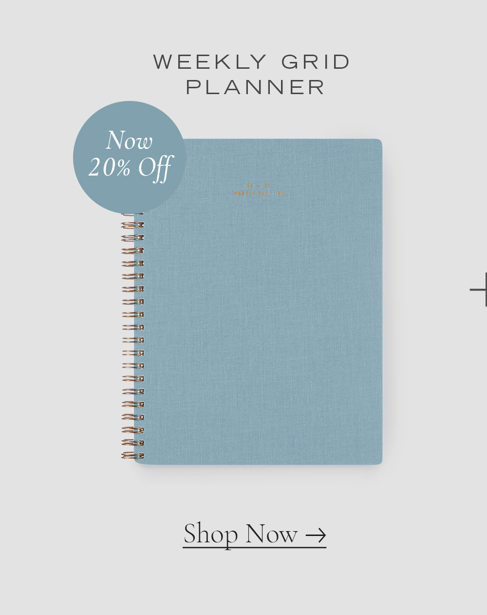 Weekly Grid Planner 20% Off