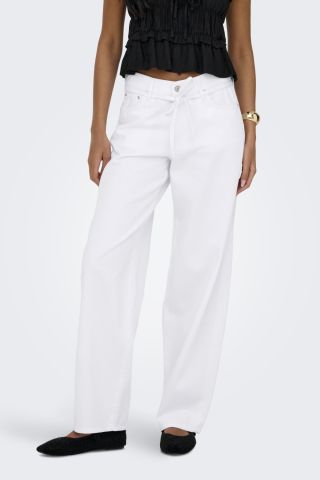 ONLGIANNA MW STRAIGHT DOT211 DNM NO 15363227 WHITE DENIM