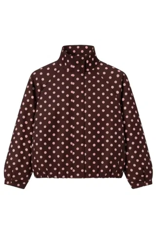 VMKAYLA HIGH NECK JACKET EXP 10361772 Andorra/PINK DOTS