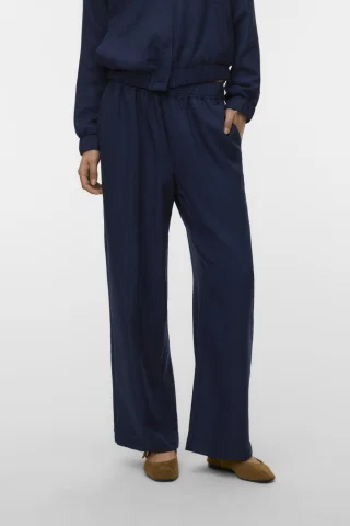 VMMELANEY LS STRAIGH PANT TLR EXP 10349807 NAVY BLAZER