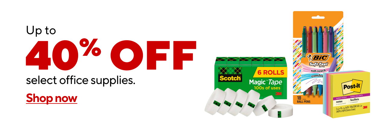 Save up to 40% off your favorite office supplies brands!