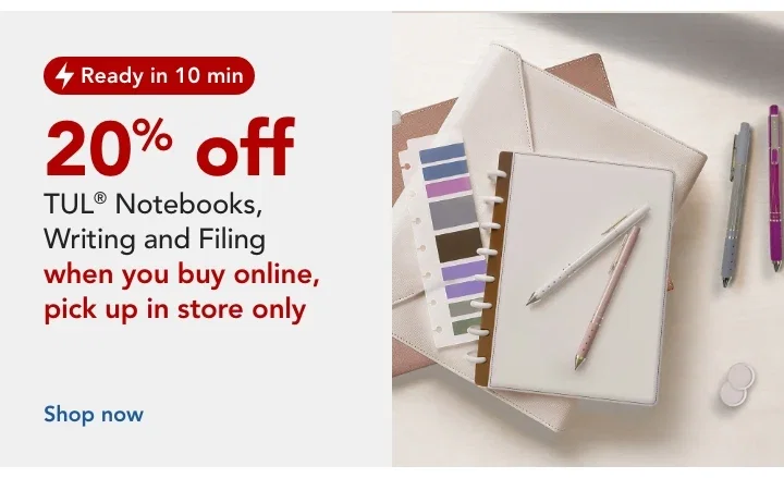 20% off tul when you buy online pick up in store