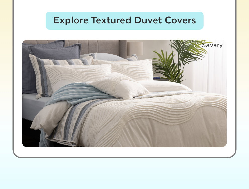 Explore Textured Duvet Covers