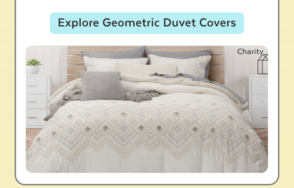 Explore Geometric Duvet Covers