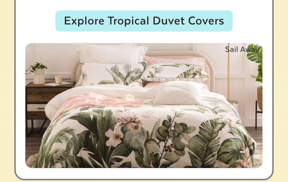 Explore Tropical Duvet Covers