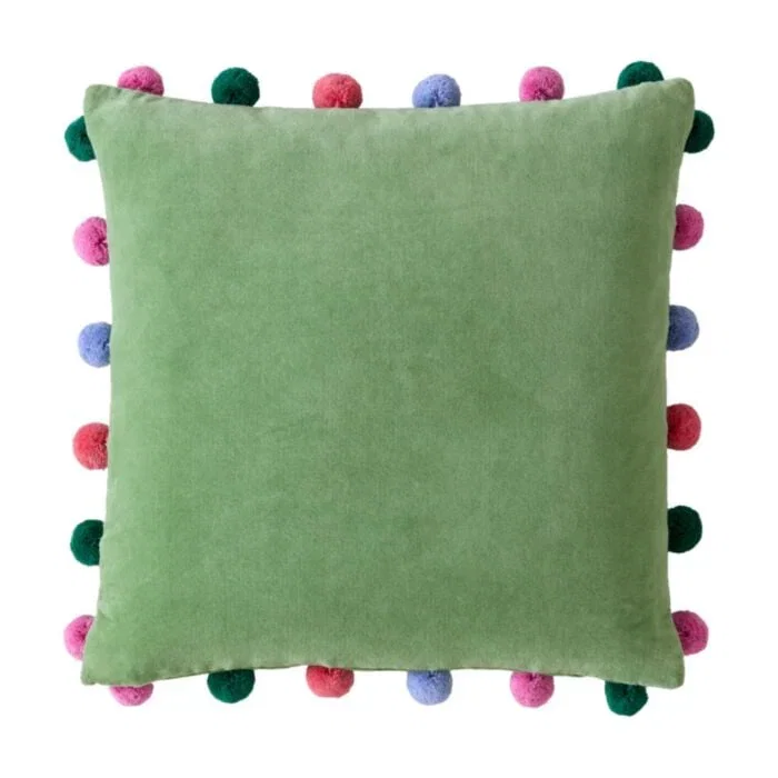 Bluebellgray Pom Pom Cushion