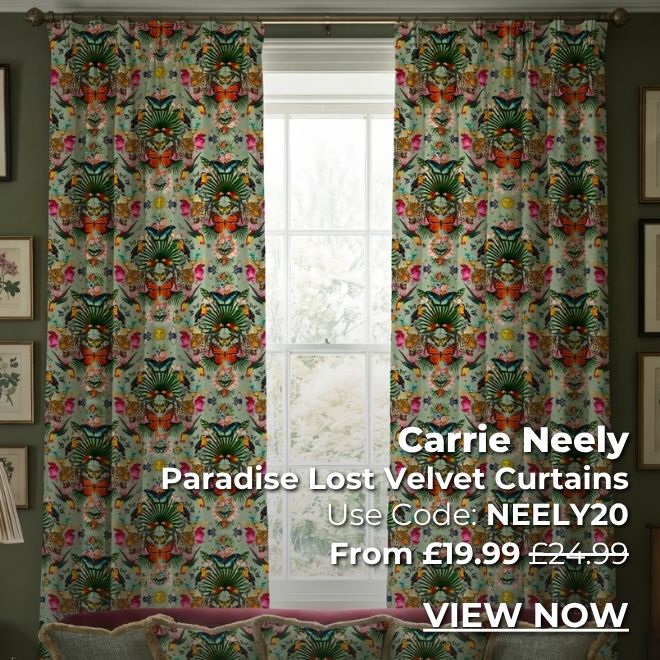 Carrie Neely Paradise Lost Velvet Curtains
