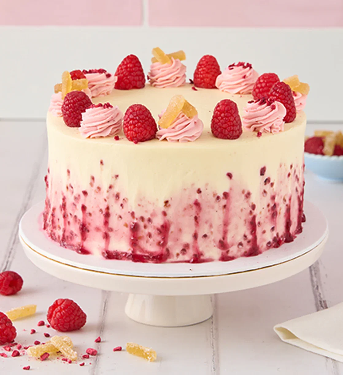 Image of Lemon and Raspberry Cake
