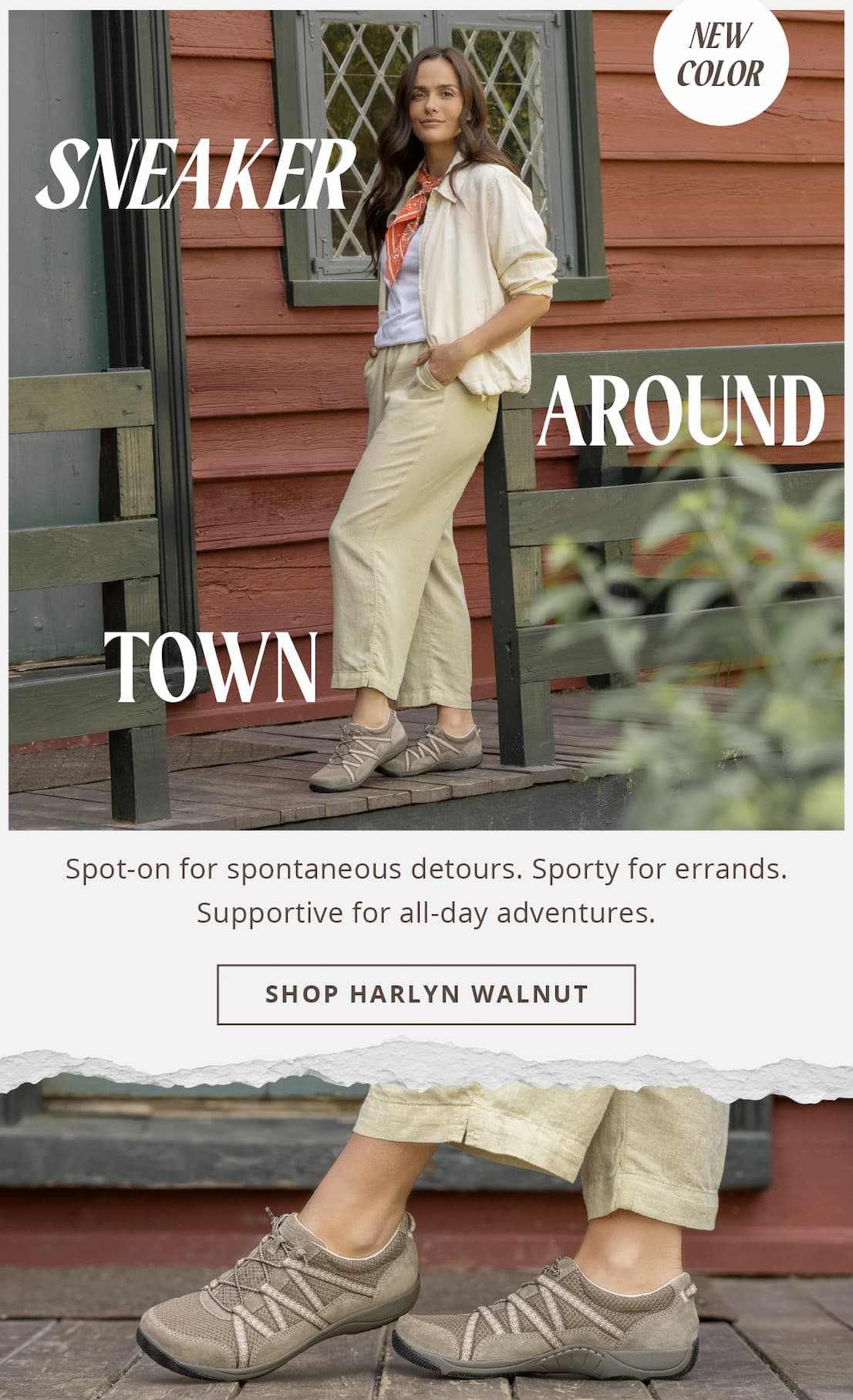 Sneaker Around Town | Shop Harlyn Walnut