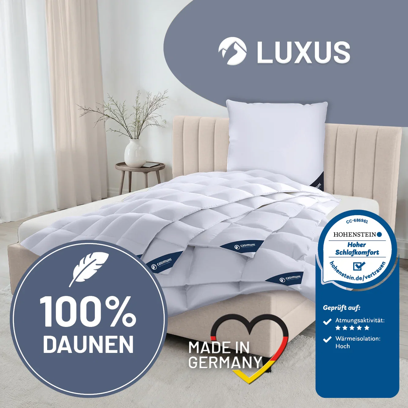 Image of Daunendecke »LUXUS« – 100% Daunen