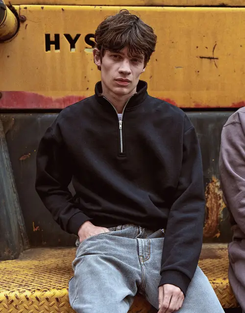 Essential Oversized Quarter Zip Sweat