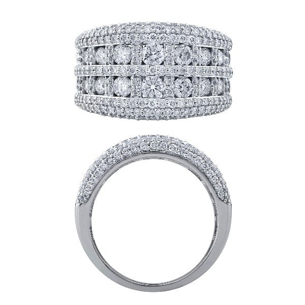 Image of Morris & David 14K Gold 2.00ctw Diamond Graduated Wide Band Ring