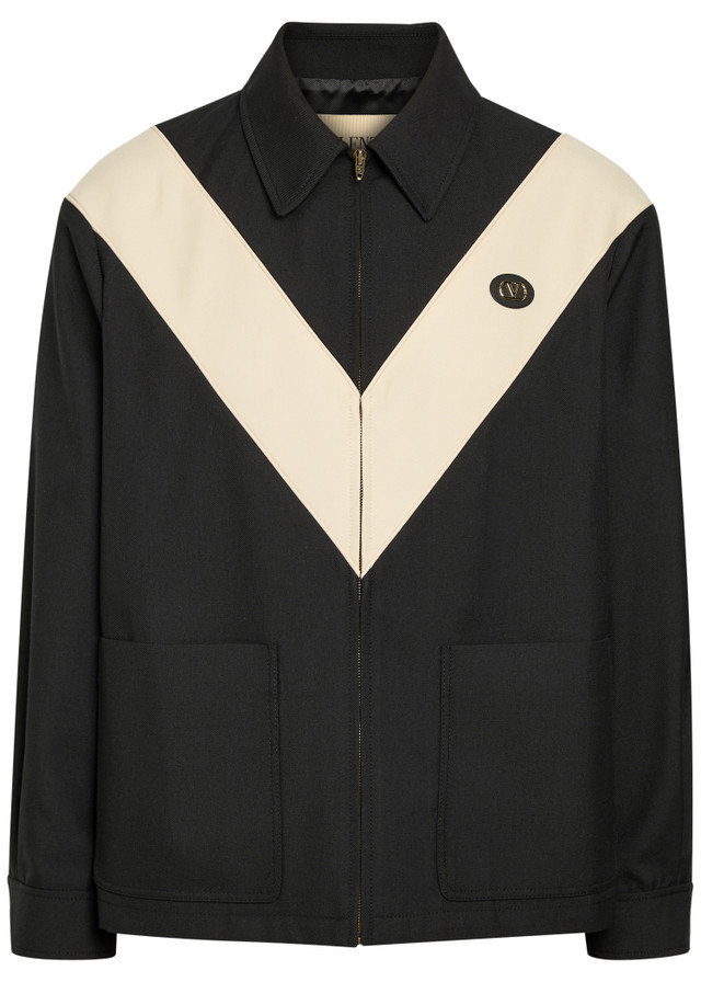 VALENTINO GARAVANI Panelled woven jacket