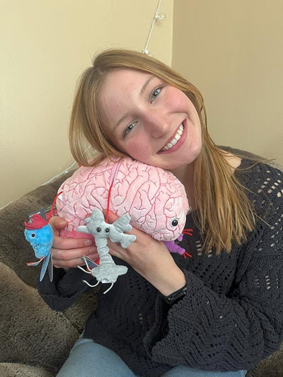 Hugging Deluxe Brain plush