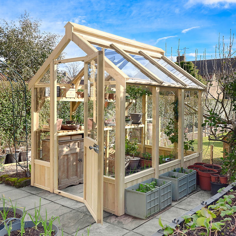 Image of 8' x 6' Forest Vale Modular Wooden Greenhouse