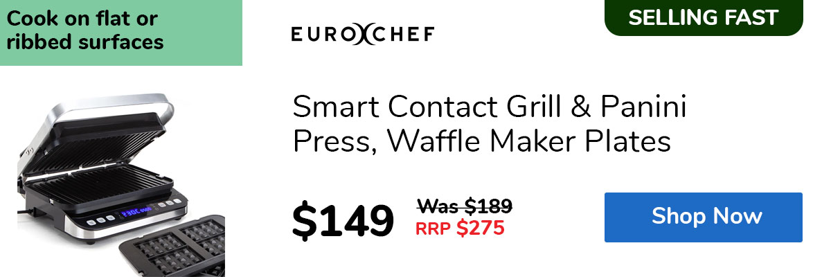 Smart Contact Grill & Panini Press, Waffle Maker Plates