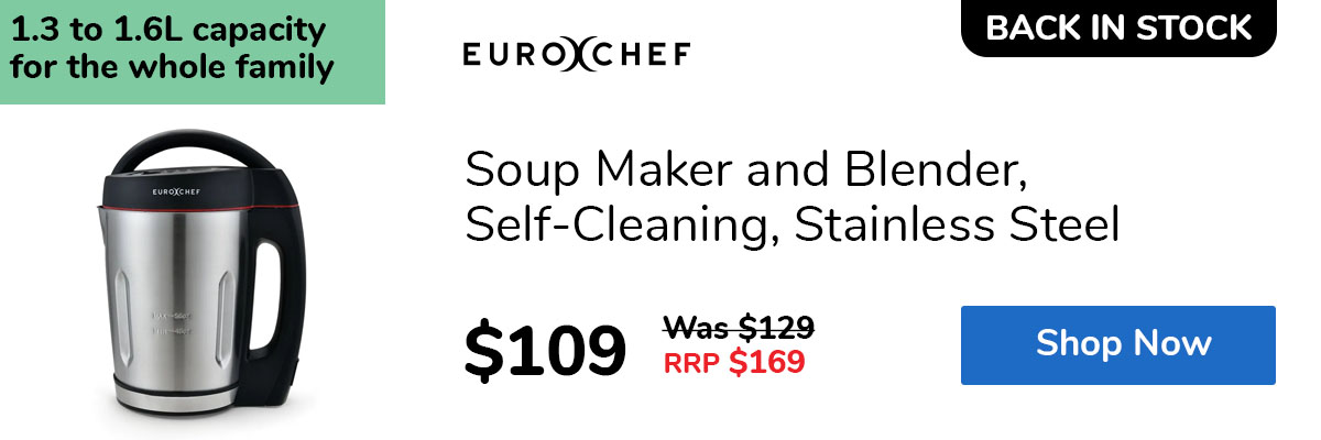 Soup Maker and Blender, Self-Cleaning, Stainless Steel