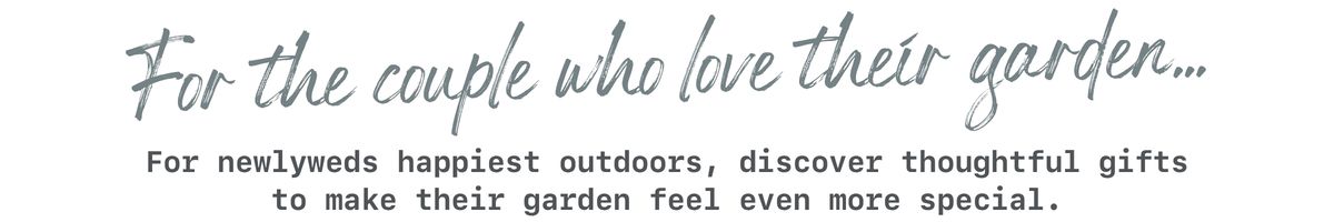 The friends who love their garden...