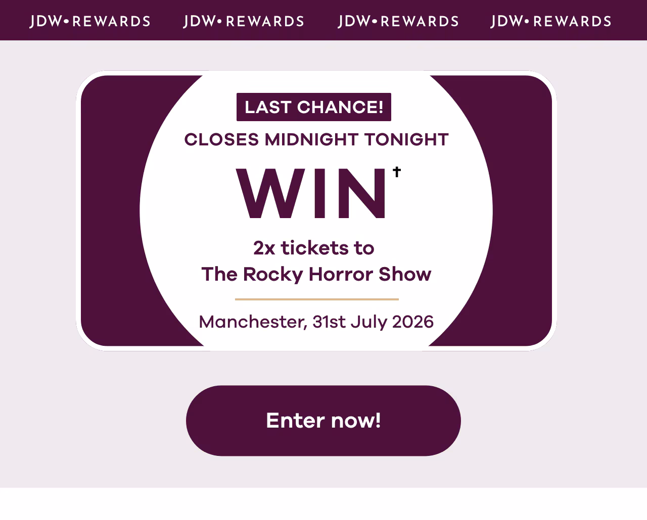 WIN x2 tickets to The Rocky Horror Show