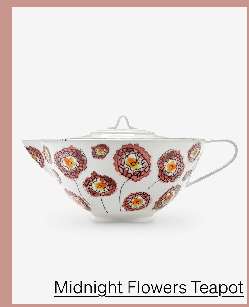 Shop Midnight Flowers Teapot