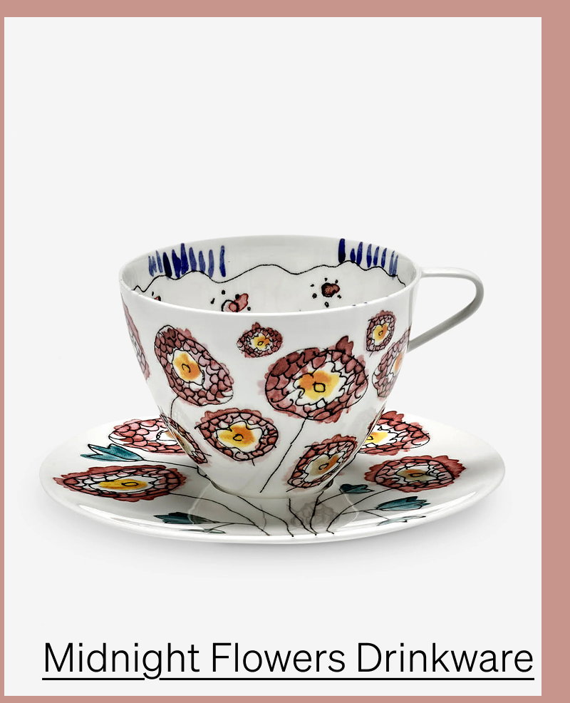 Shop Midnight Flowers Drinkware
