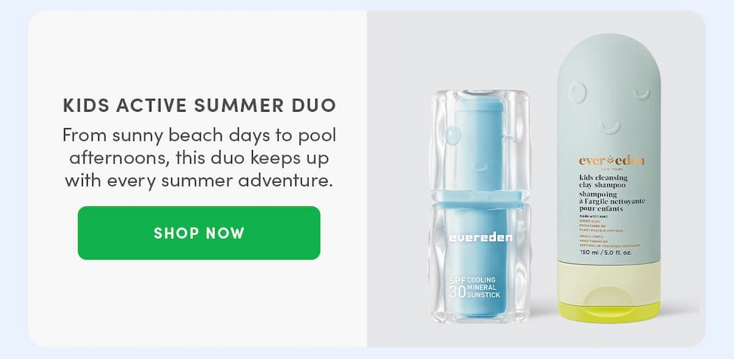 Kids Active Summer Duo- SPF30 and a clarifying shampoo 