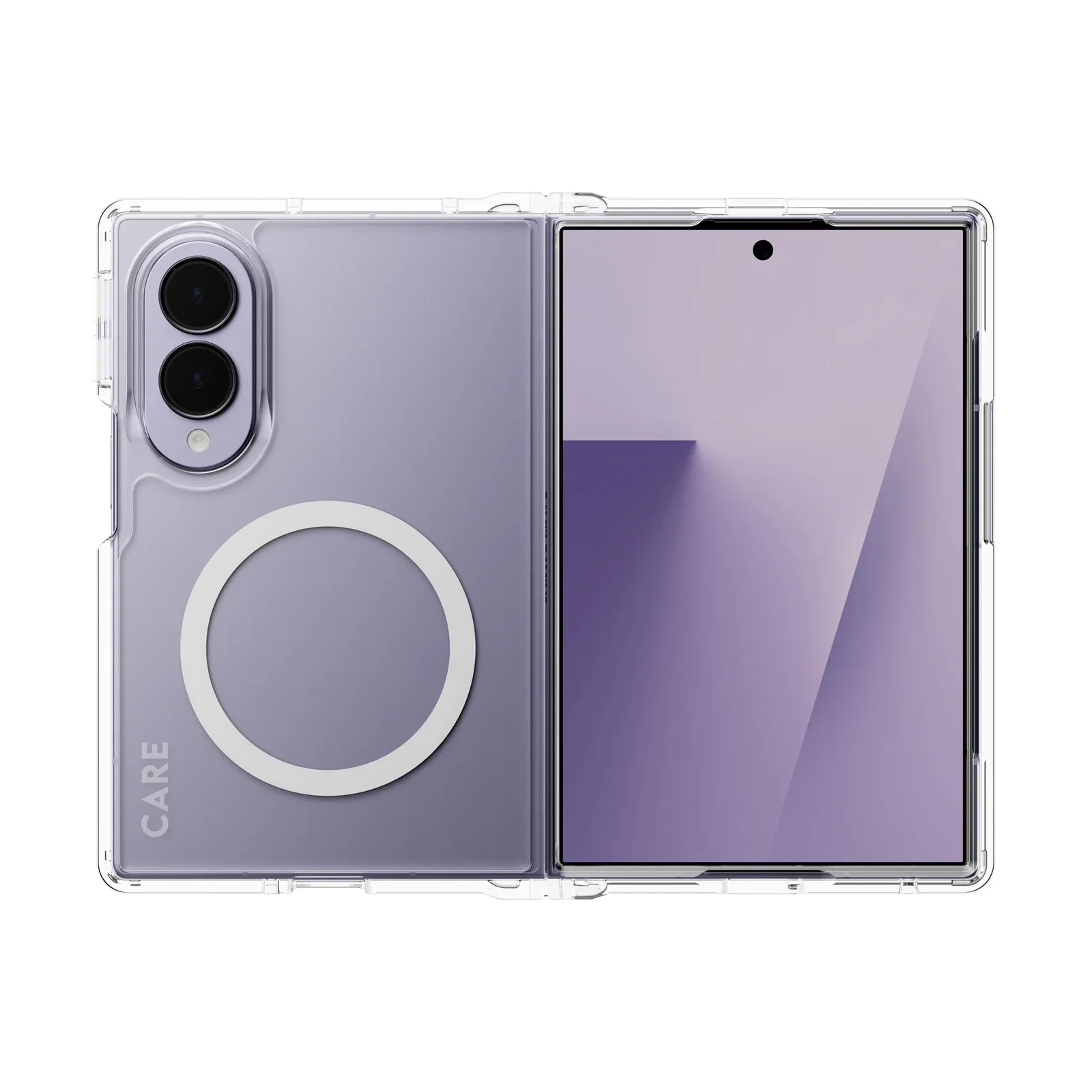 Image of CARE™ by PanzerGlass® Urban Combat Case Transparent w. White Qi Samsung Fold8