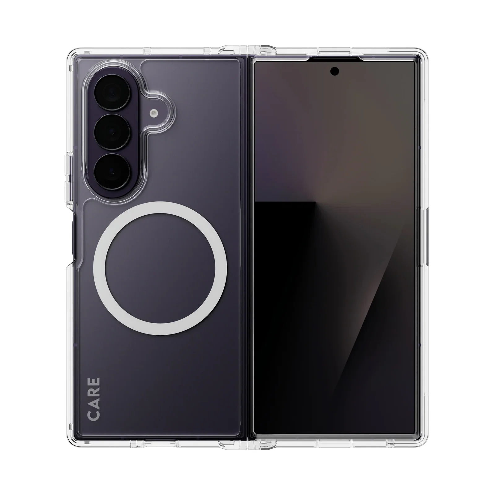 Image of CARE™ by PanzerGlass® Urban Combat Case Transparent w. White Qi Samsung Galaxy Fold8 Ultra | Fold7
