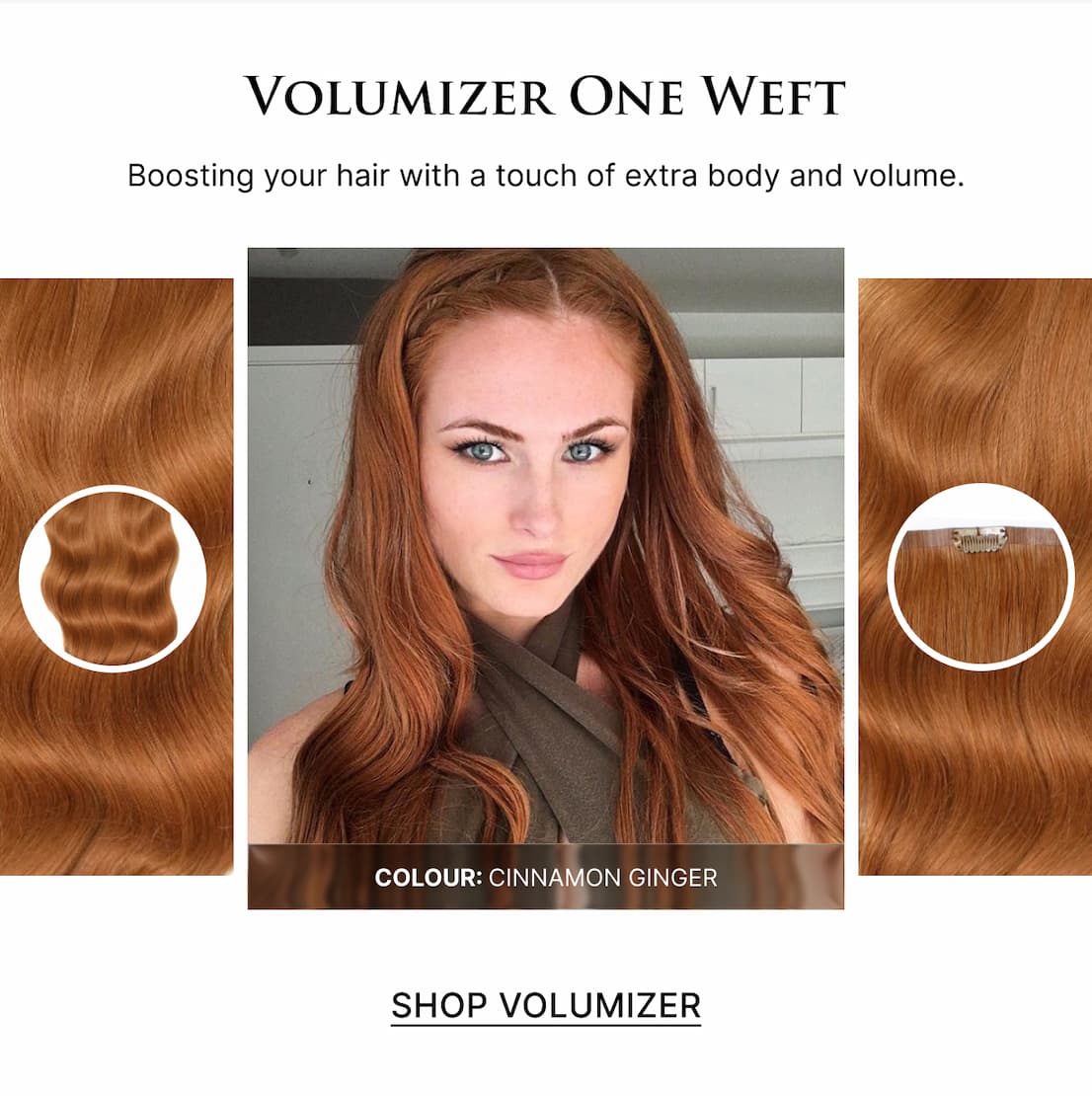 Volumizer One Weft | Boosting your hair with a touch of extra body and volume.