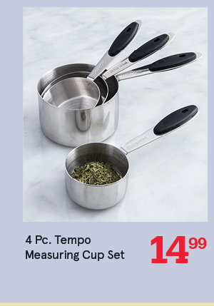 Tempo Silicone Grip Measuring Cups - Set of 4