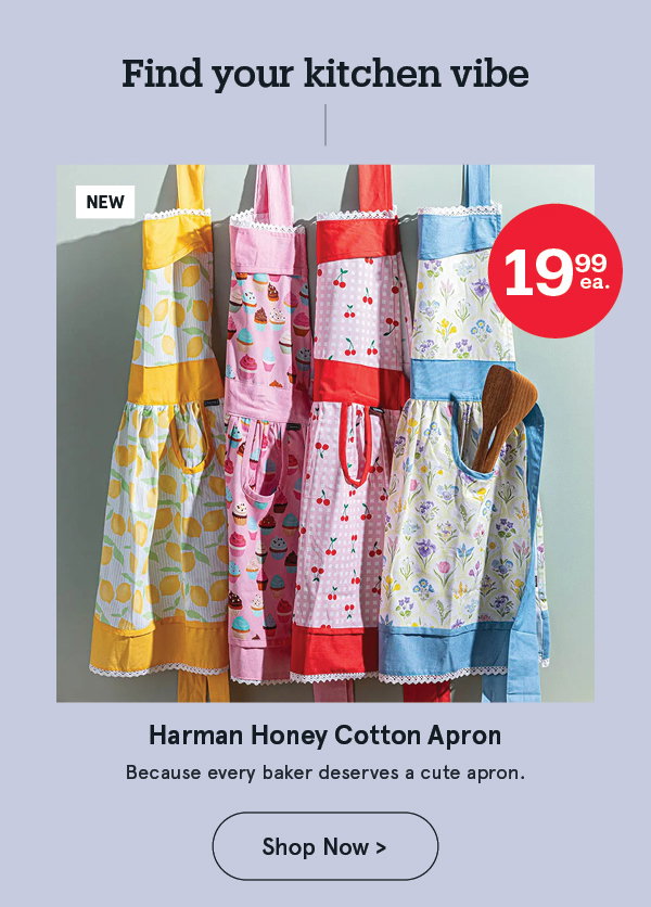 Harman Honey 'Lemon Stripe' Cotton Apron
