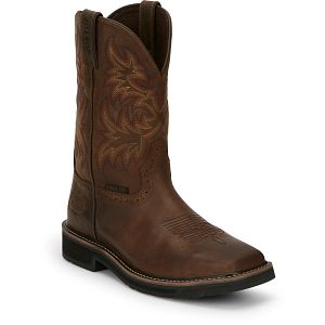 Driller 11" Steel Toe in dark brown.