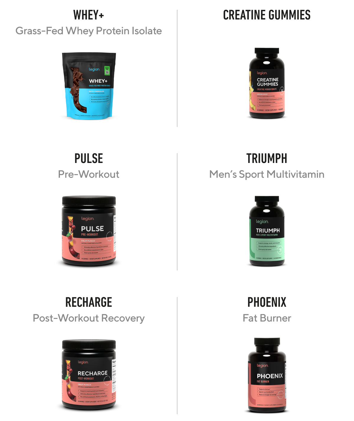BOGO 50% off all Legion supplements at The Vitamin Shoppe