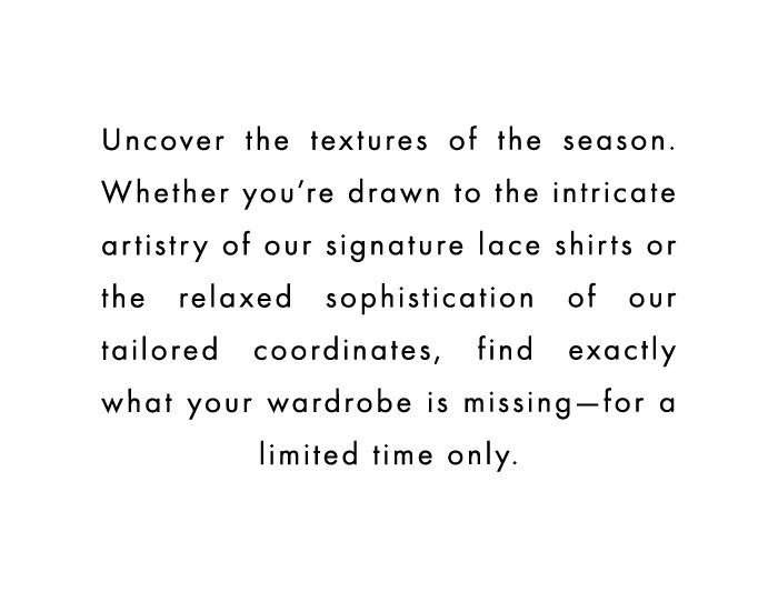 ONLINE ARCHIVE SALE: SHOP THE NEW STYLES