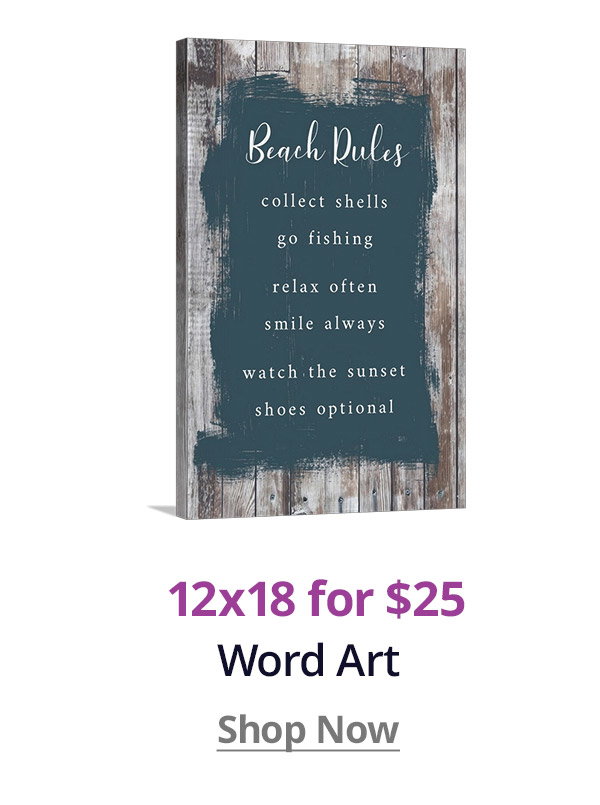 12x18 Word Art for $25! Shop Now