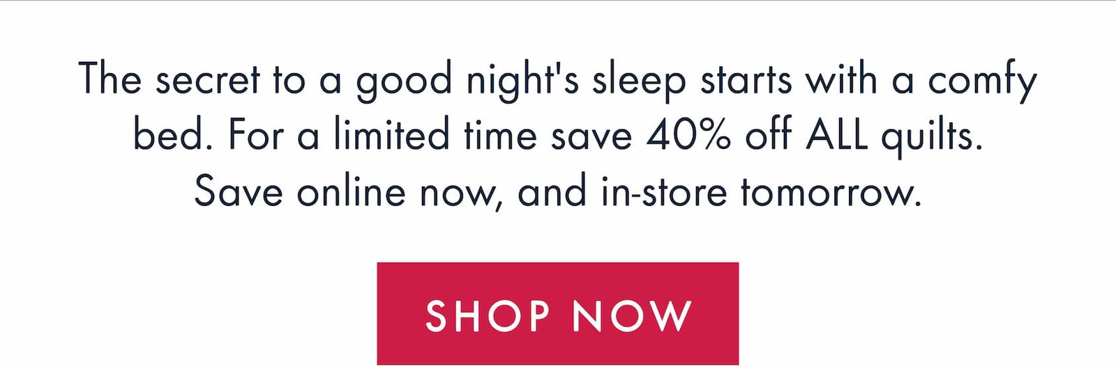 Shop 40% Off Quilts