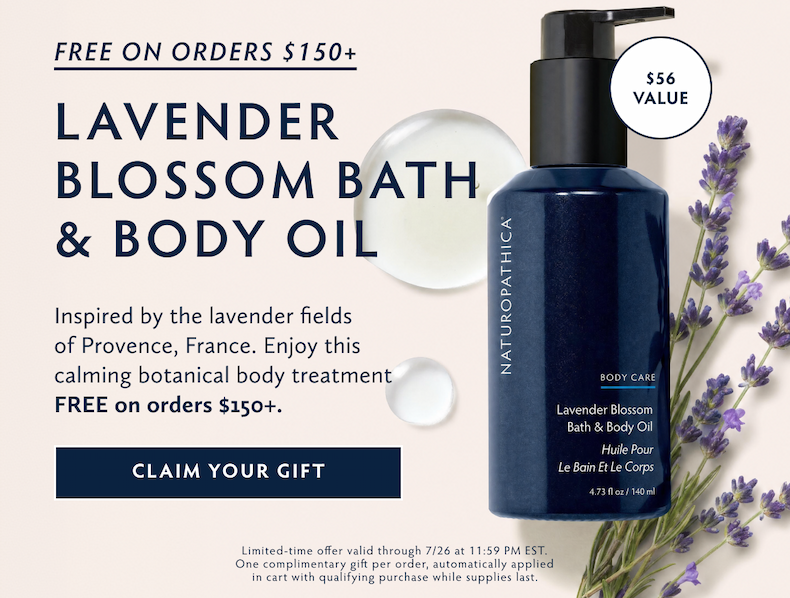 Free on Orders $150+ Lavender Blossom Bath & Body Oil