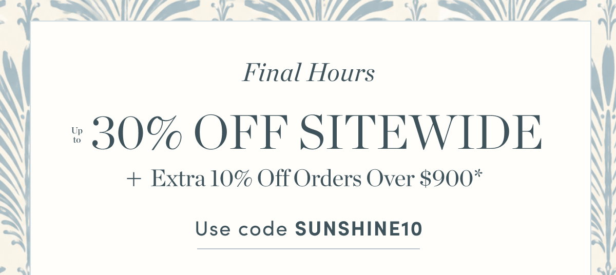 Up to 30% Off Sitewide