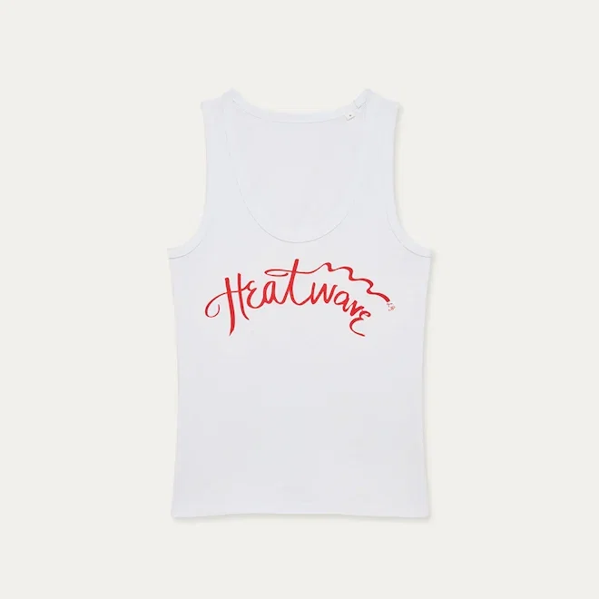 WHITE COTTON HEATWAVE VEST
