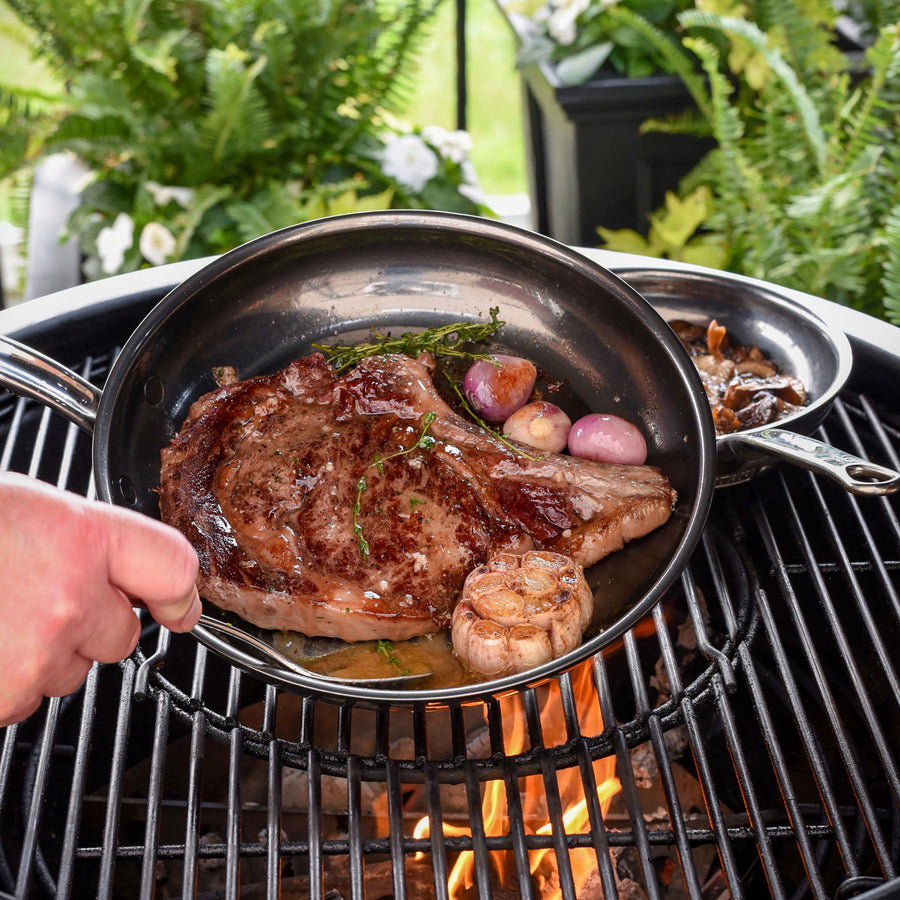 IMG: Steak cooked using Hestan NanoBond skillet