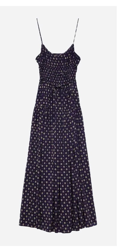 Safia Dress In Blue Cadiz Foulard