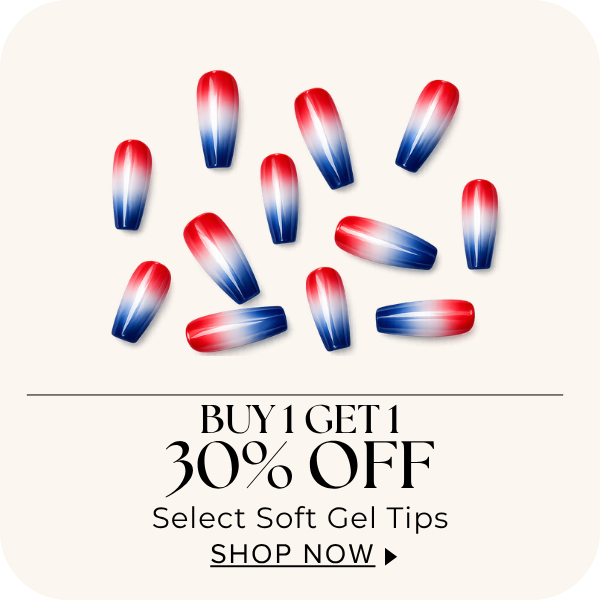 BOGO 30% off Soft Gel Tips