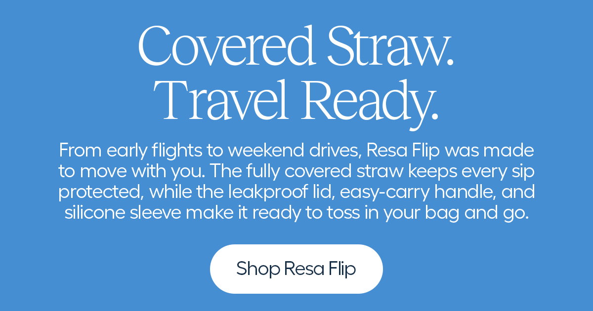 Covered Straw, Travel Ready - Shop Resa Flip