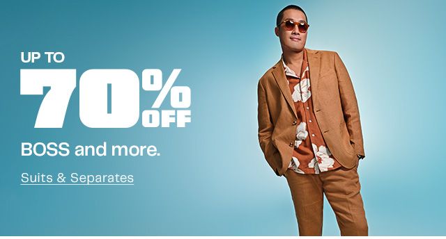 Up to 70% Off BOSS and more. Suits & Separates