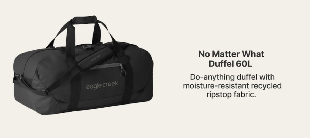 No Matter What 60L Duffel Bag