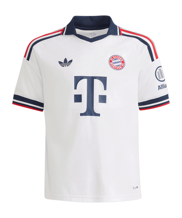 adidas FC Bayern München Trikot Away 2026/2027 Kids Weiß