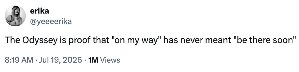 We needed this on my way