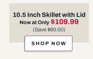 10.5 inch skillet with lid - shop now